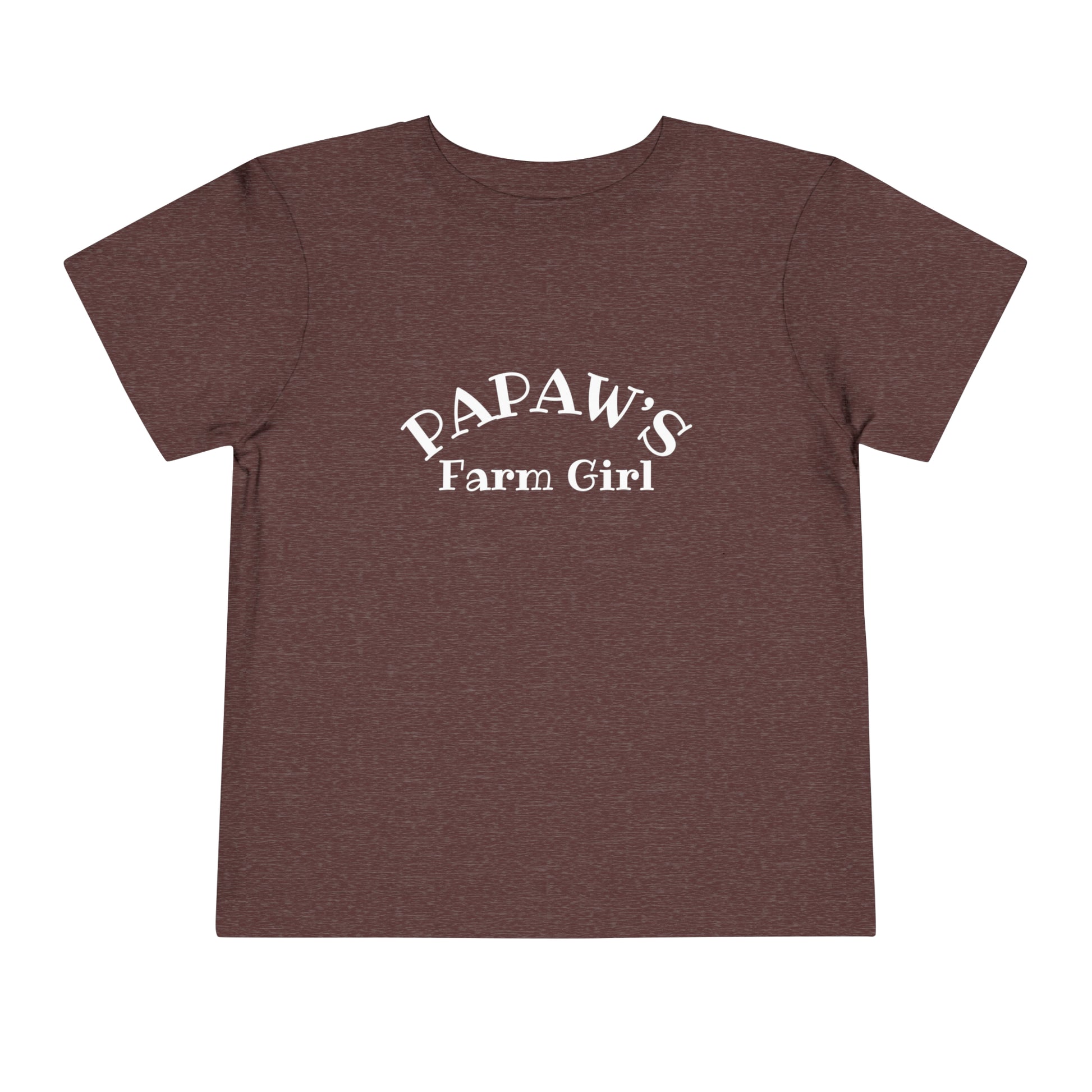 Papaw's Farm Girl Toddler Short Sleeve Tee - My Country Kid