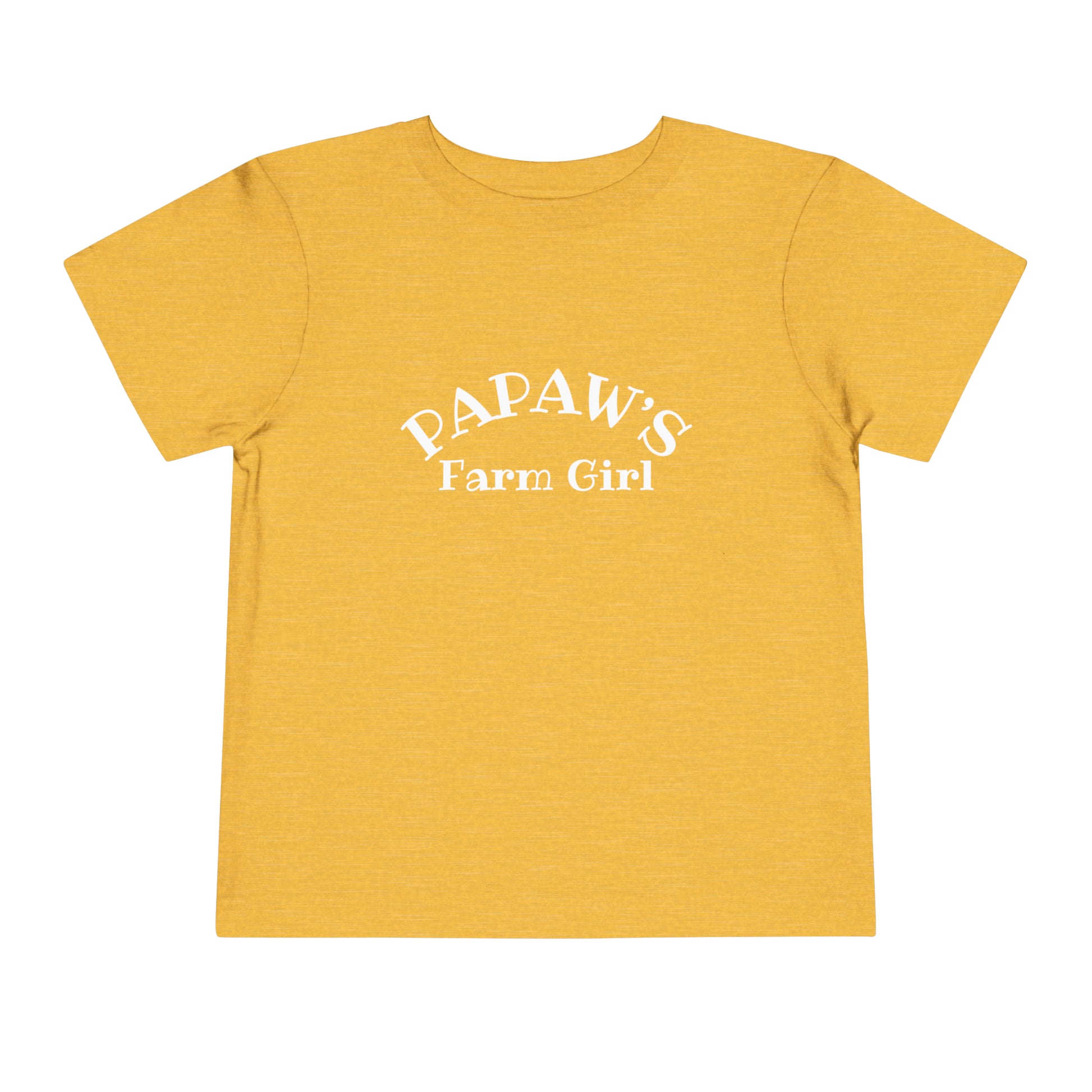 Papaw's Farm Girl Toddler Short Sleeve Tee - My Country Kid