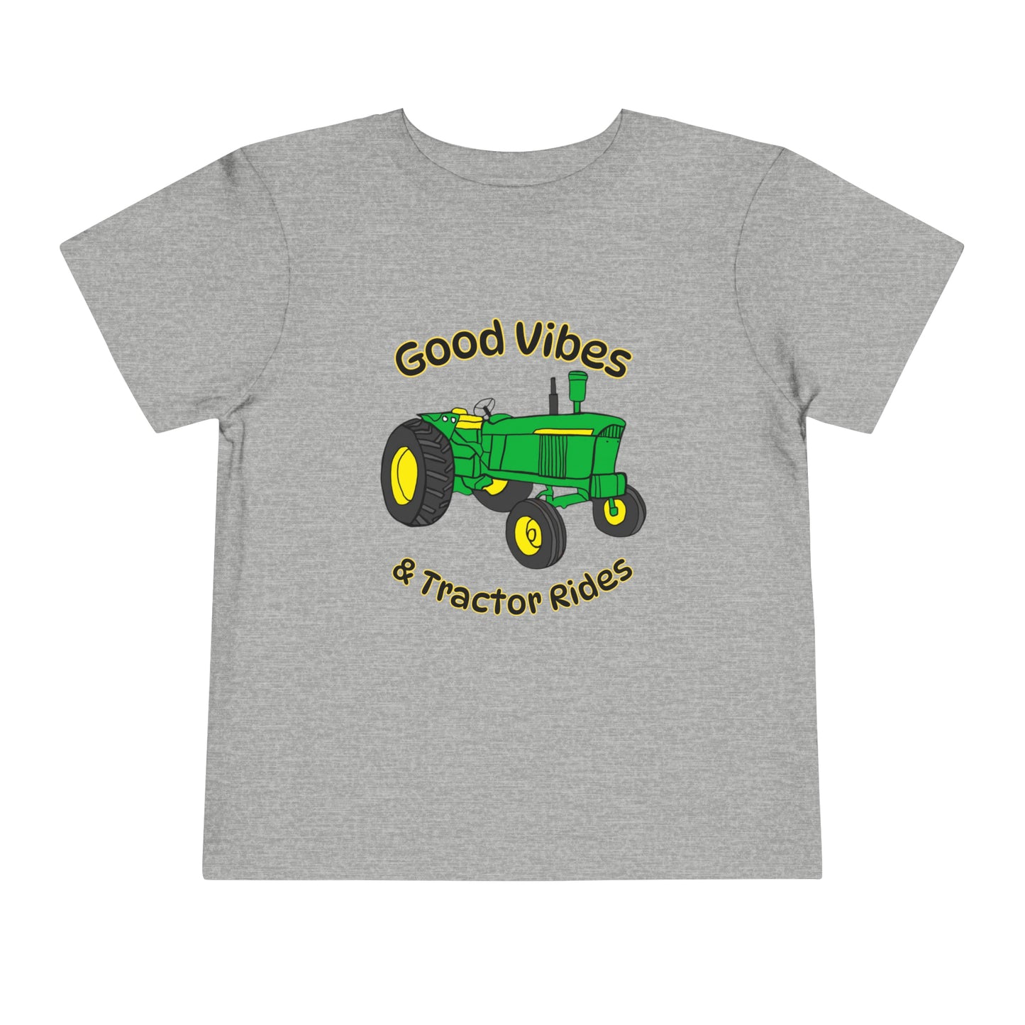 Good Vibes and Tractor Rides Toddler Short Sleeve Tee