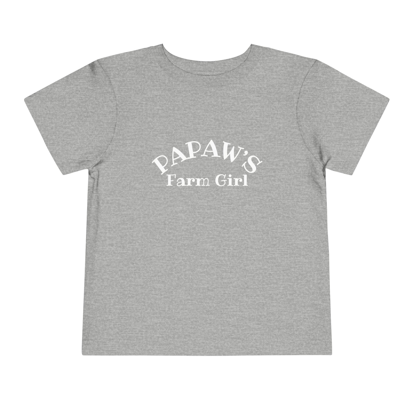 Papaw's Farm Girl Toddler Short Sleeve Tee - My Country Kid