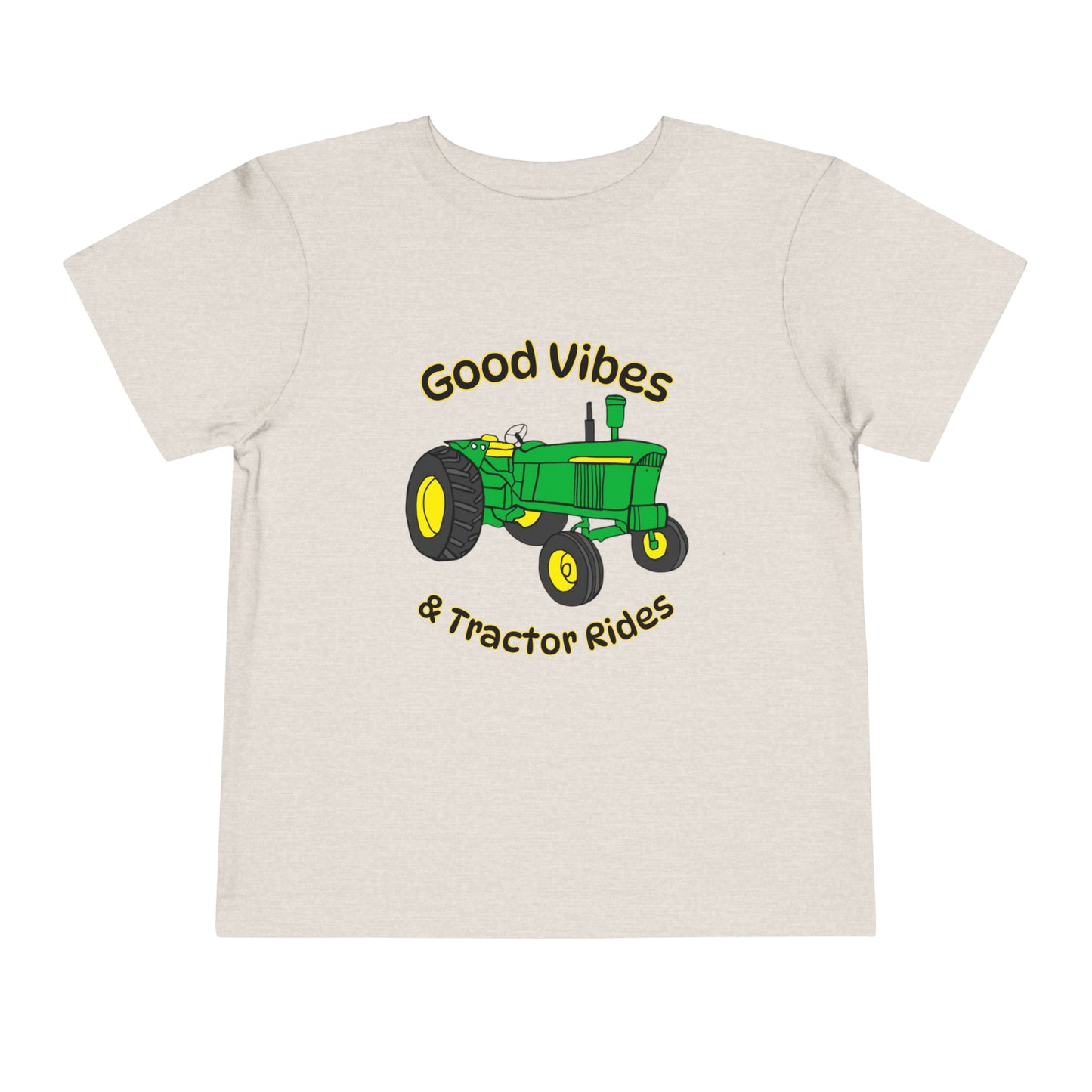 Good Vibes and Tractor Rides Toddler Short Sleeve Tee