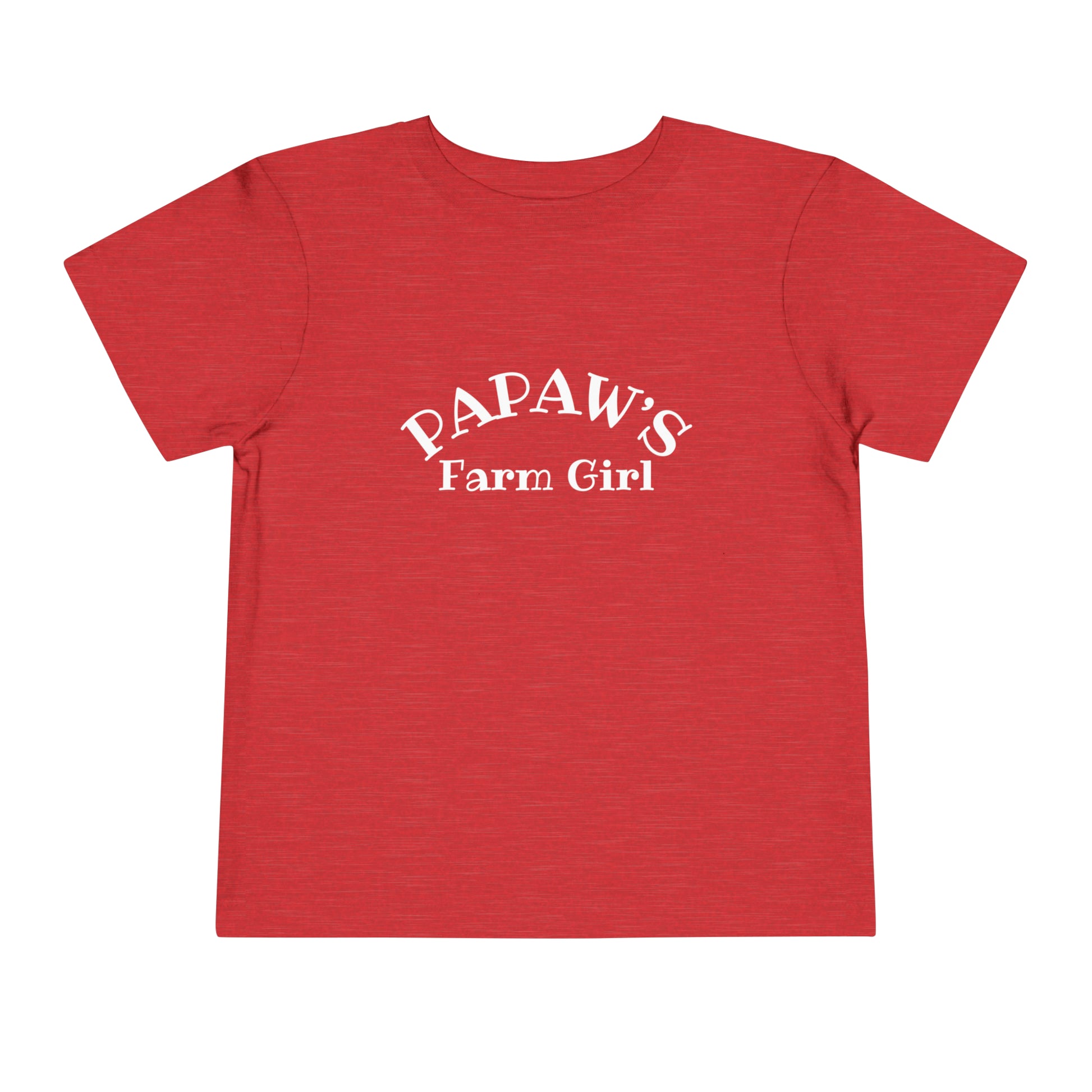 Papaw's Farm Girl Toddler Short Sleeve Tee - My Country Kid