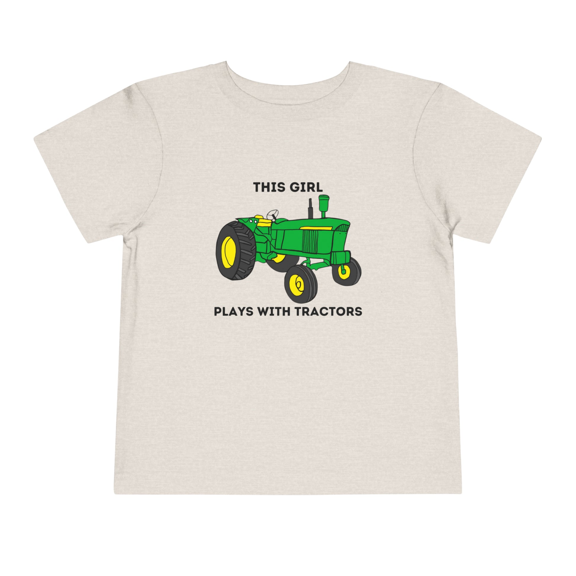 This Girl Plays with Tractors Toddler Short Sleeve Tee - My Country Kid