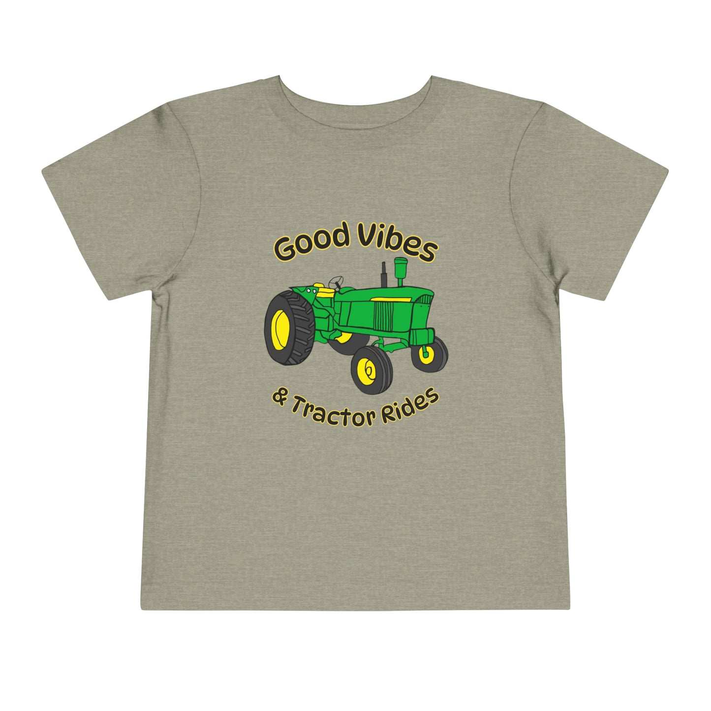 Good Vibes and Tractor Rides Toddler Short Sleeve Tee