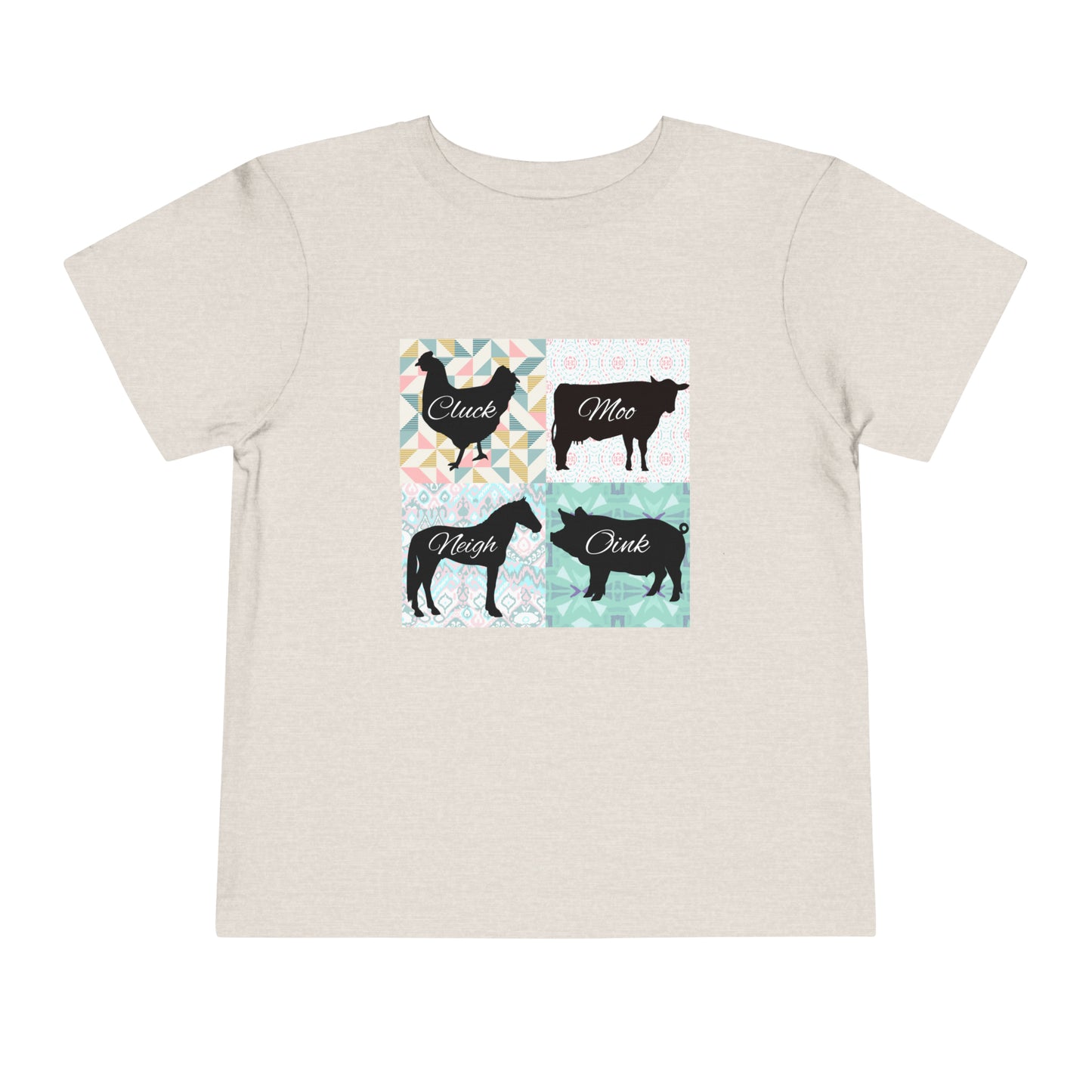 Quilt Barn Animals Toddler Short Sleeve Tee