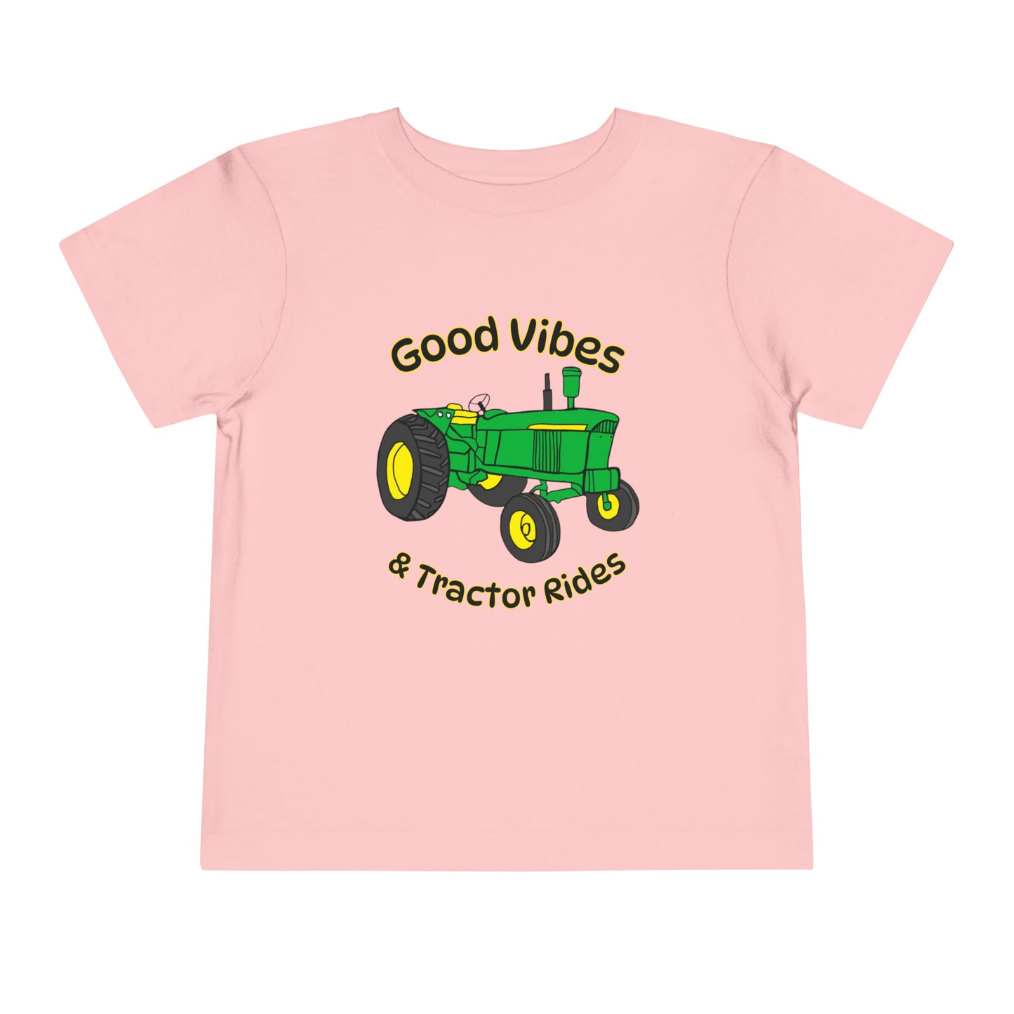 Good Vibes and Tractor Rides Toddler Short Sleeve Tee