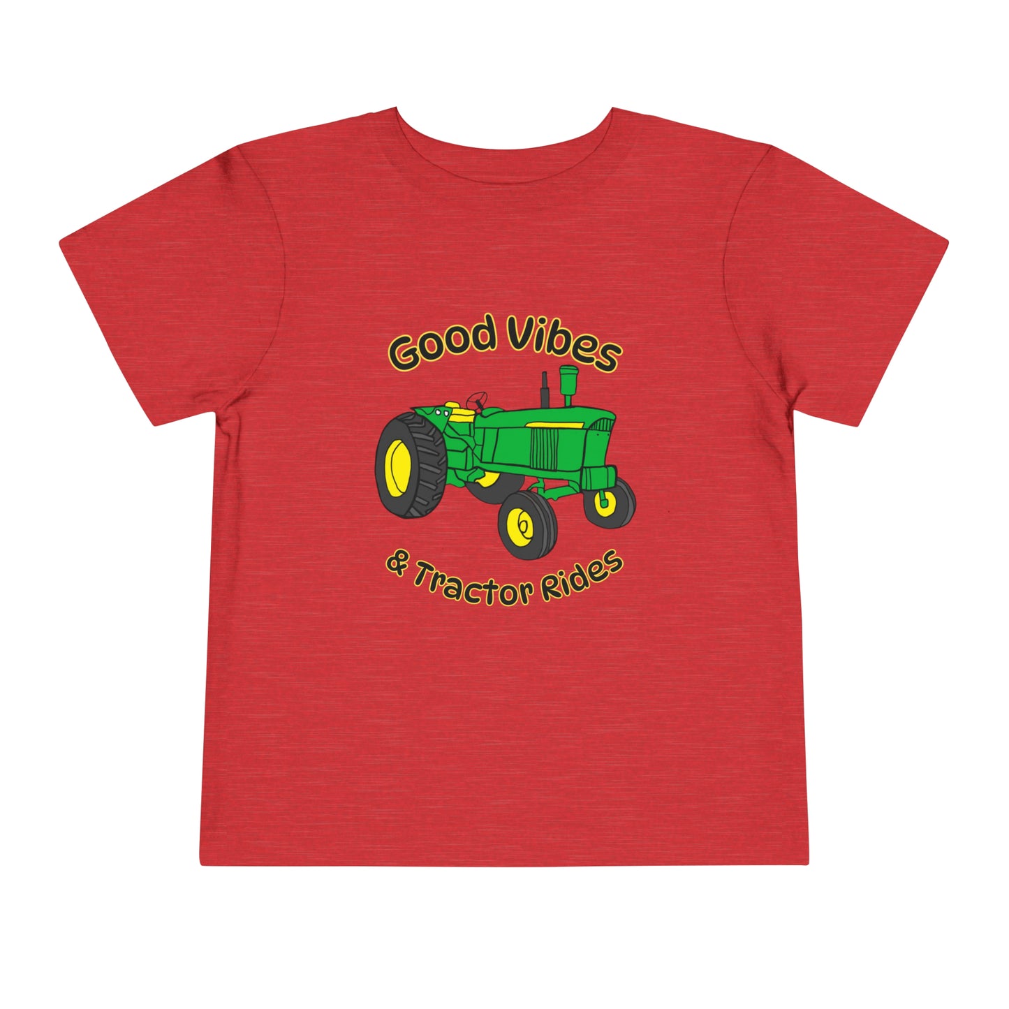 Good Vibes and Tractor Rides Toddler Short Sleeve Tee