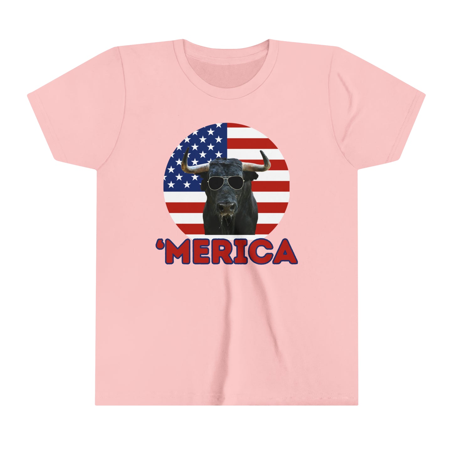 'Merica Bull Youth Short Sleeve Tee