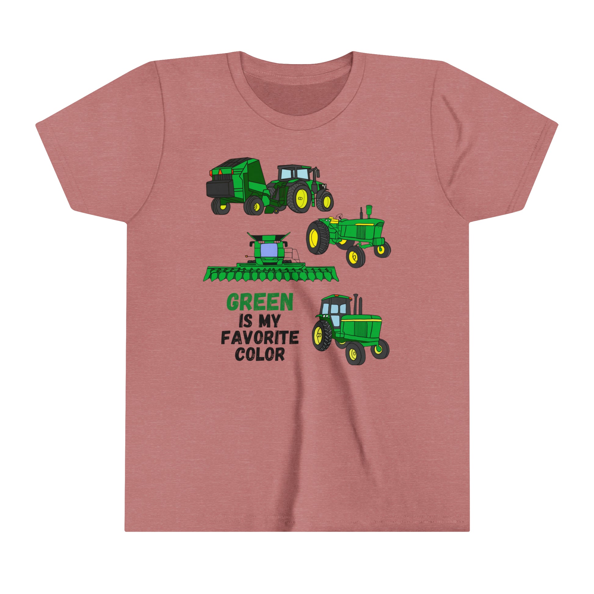 Green is my favorite color Youth Short Sleeve Tee - My Country Kid