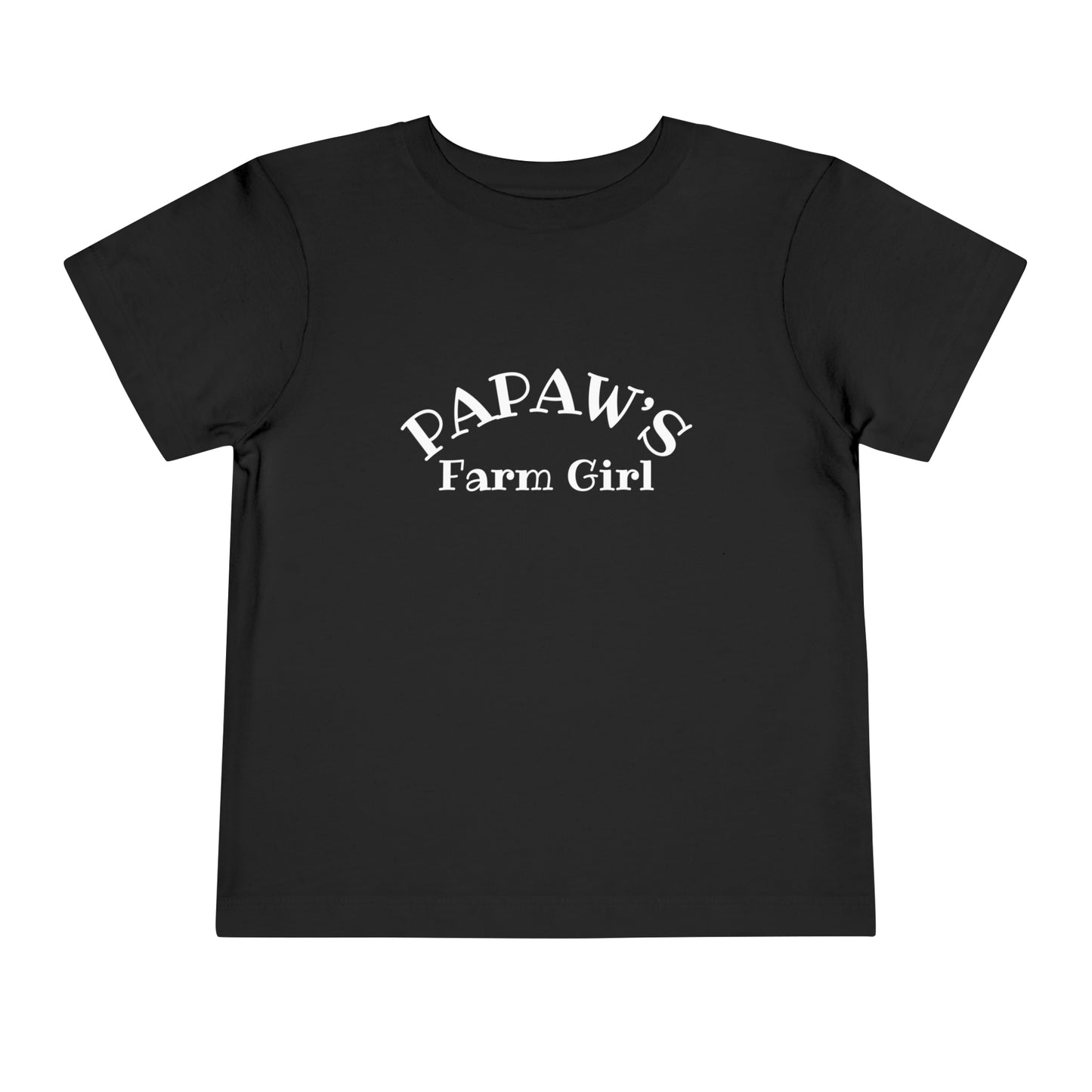 Papaw's Farm Girl Toddler Short Sleeve Tee - My Country Kid