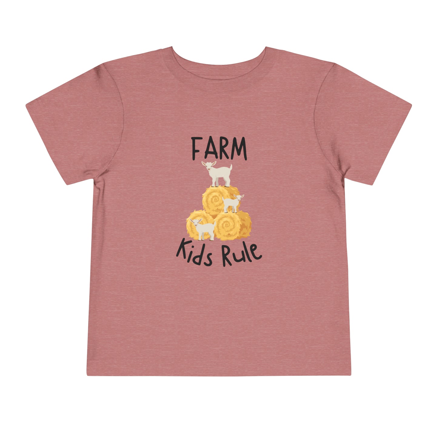 Farm Kids Rule Toddler Short Sleeve Tee