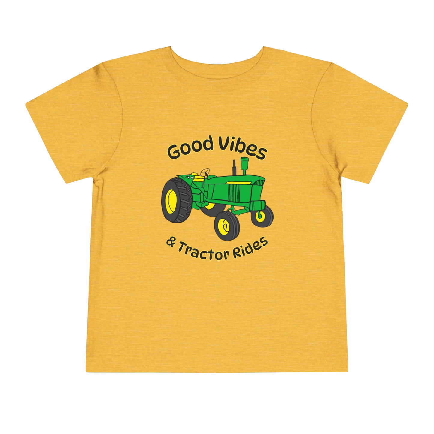 Good Vibes and Tractor Rides Toddler Short Sleeve Tee