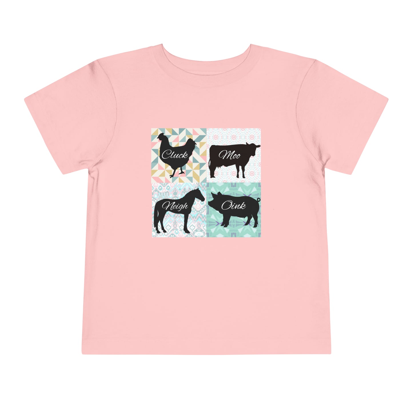 Quilt Barn Animals Toddler Short Sleeve Tee