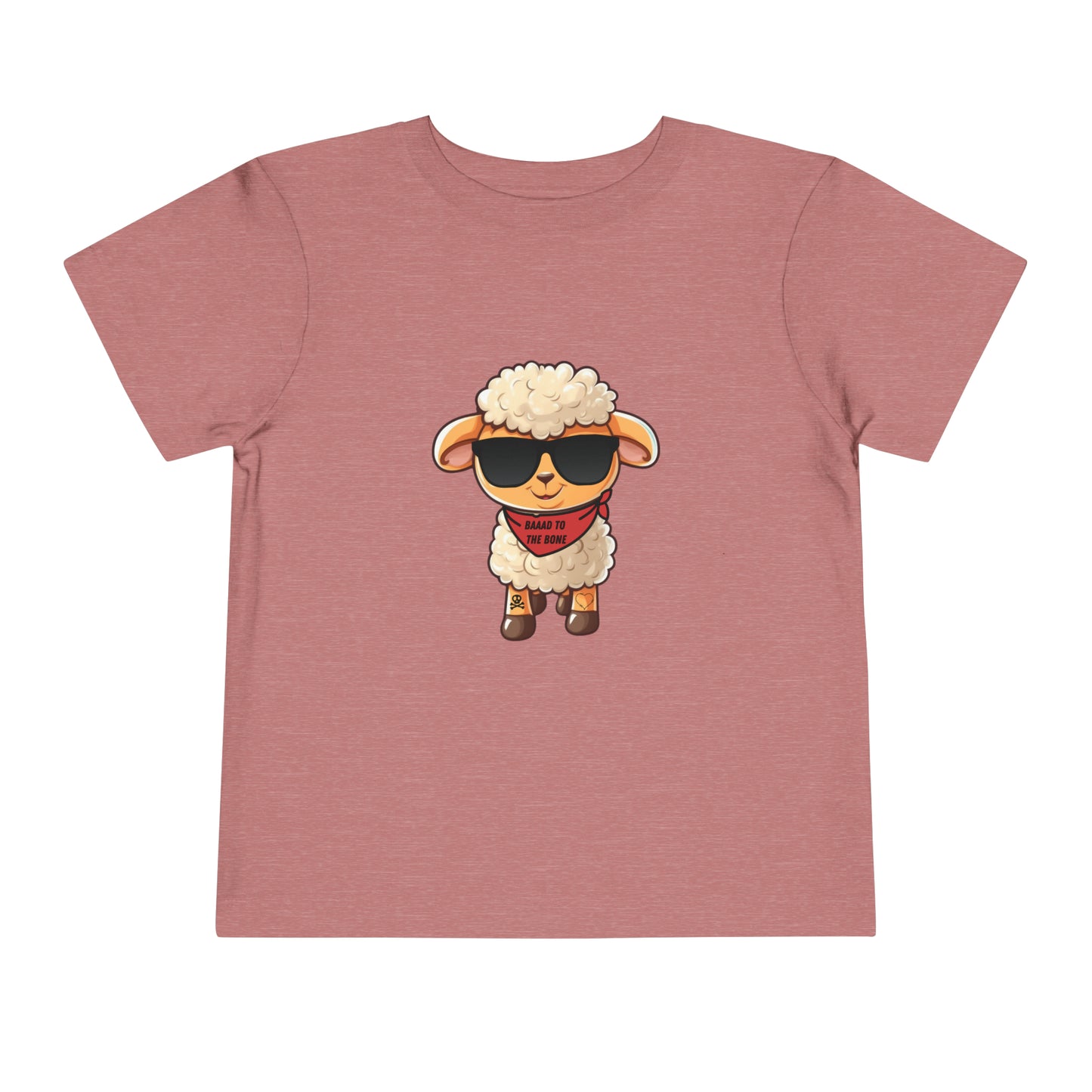 Baaad to the bone Toddler Short Sleeve Tee - My Country Kid