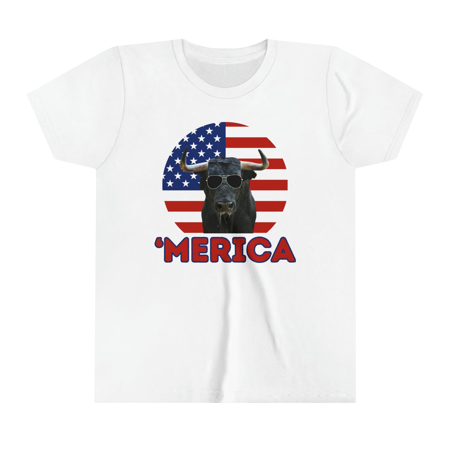 'Merica Bull Youth Short Sleeve Tee