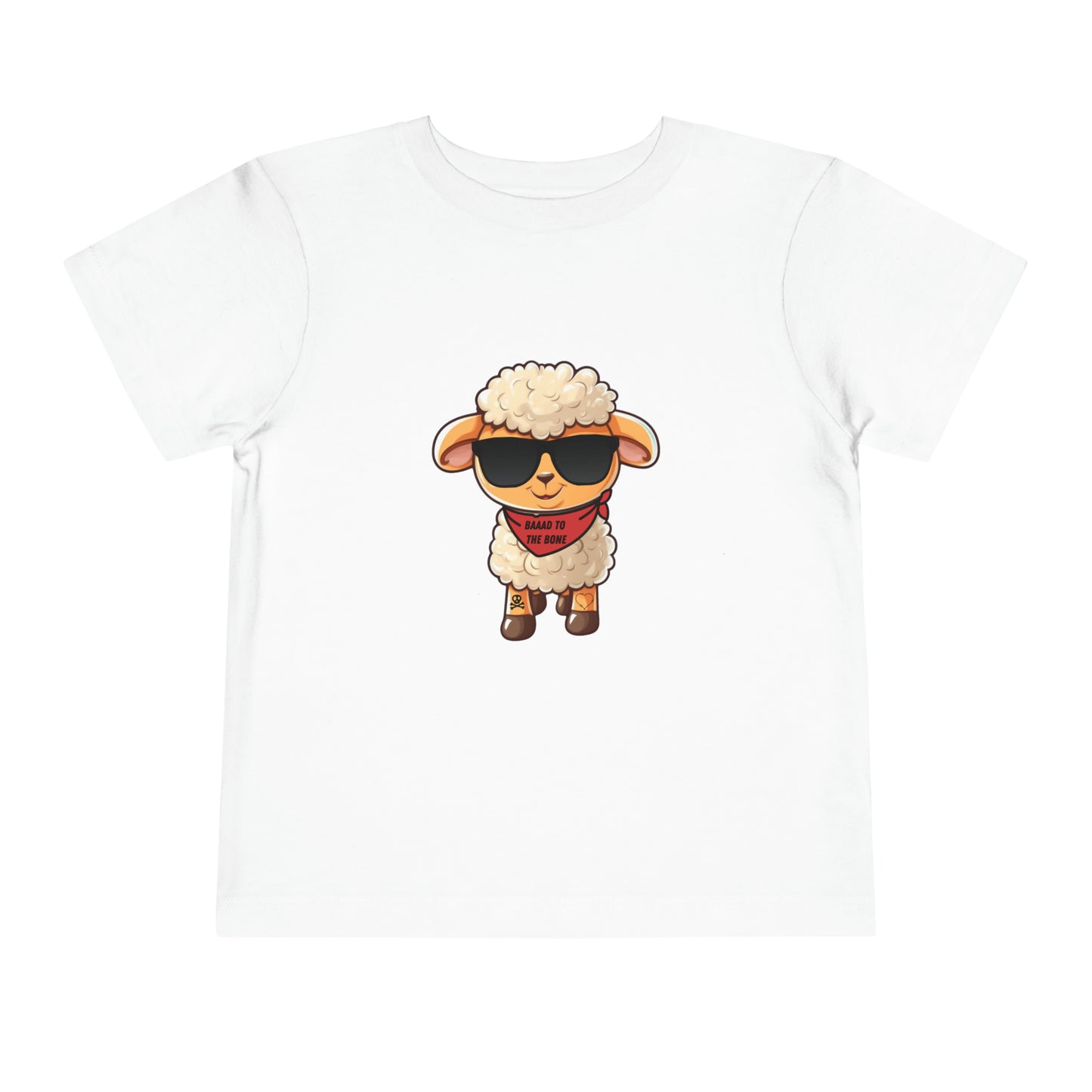 Baaad to the bone Toddler Short Sleeve Tee - My Country Kid