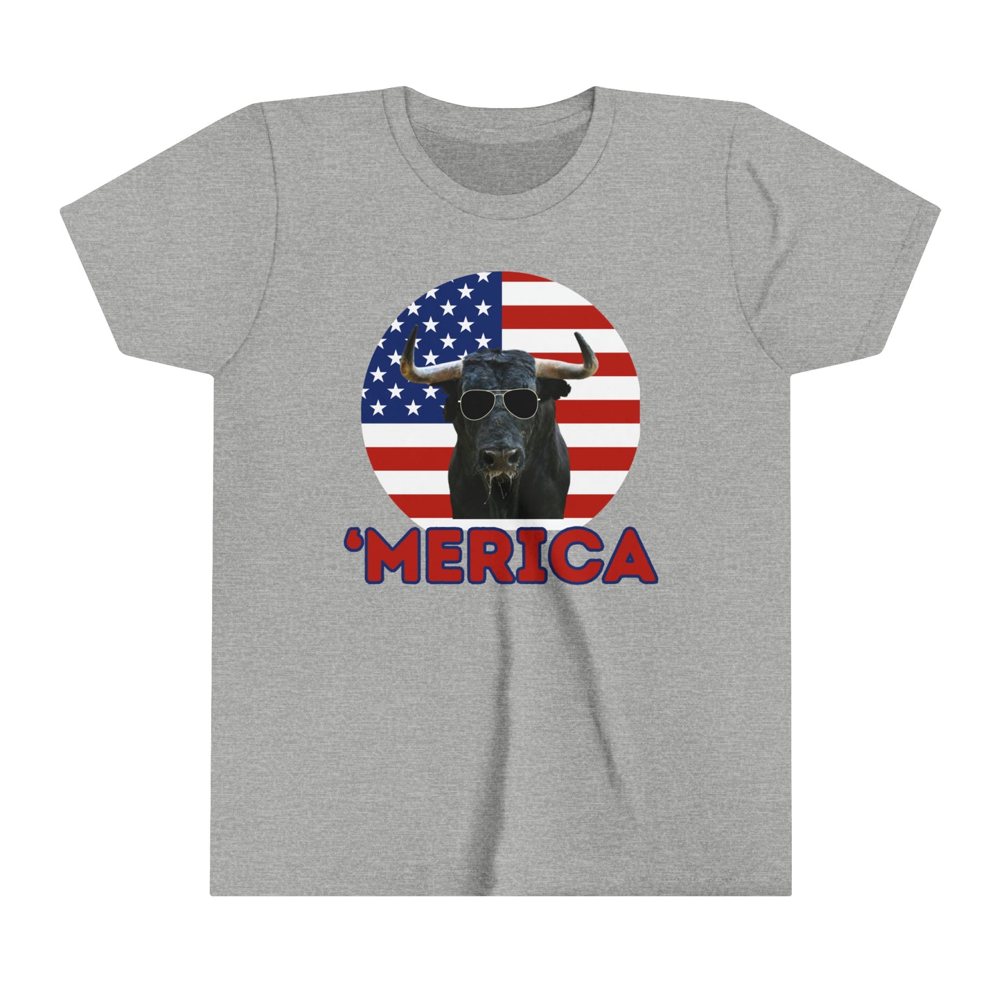 'Merica Bull Youth Short Sleeve Tee