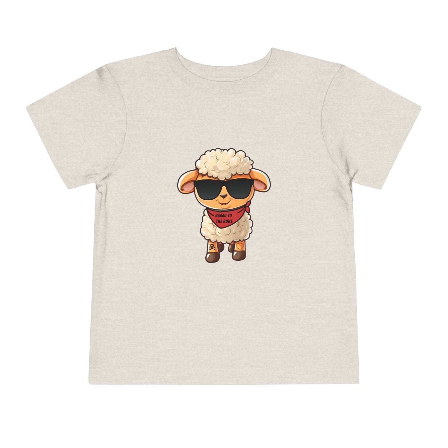 Baaad to the bone Toddler Short Sleeve Tee - My Country Kid