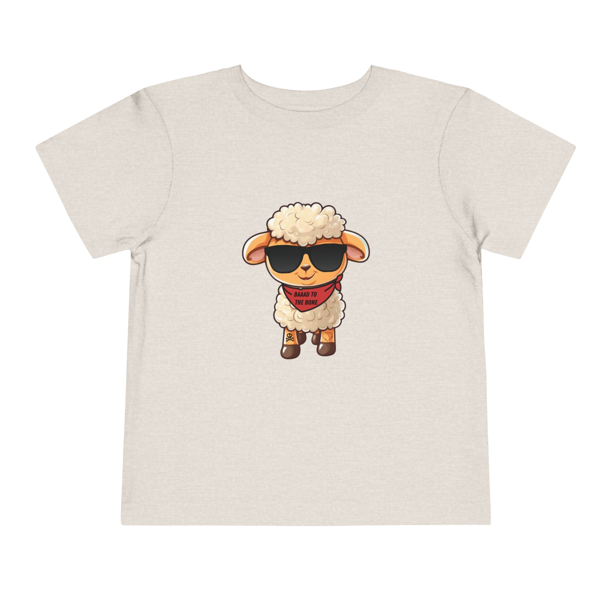 Baaad to the bone Toddler Short Sleeve Tee - My Country Kid