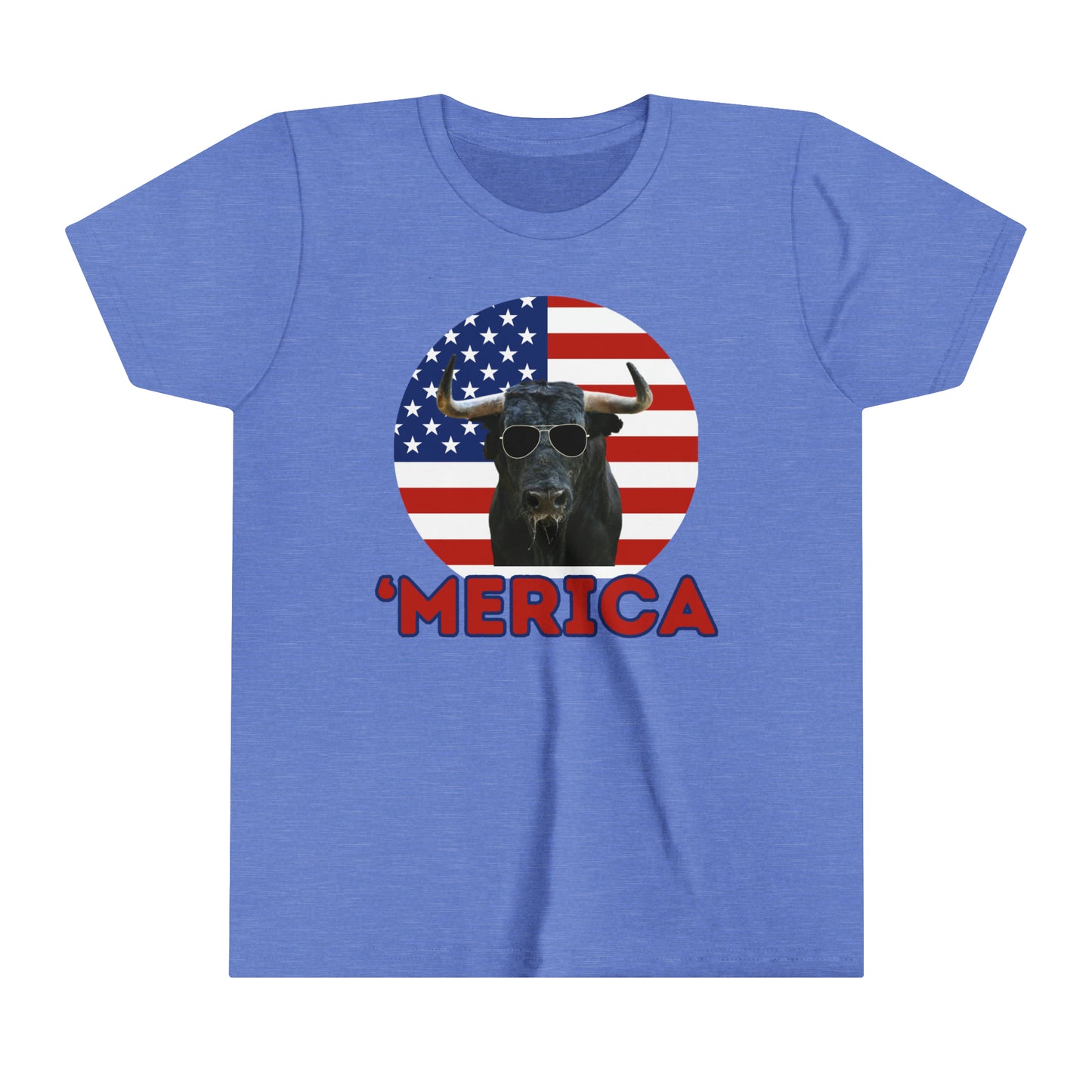 'Merica Bull Youth Short Sleeve Tee