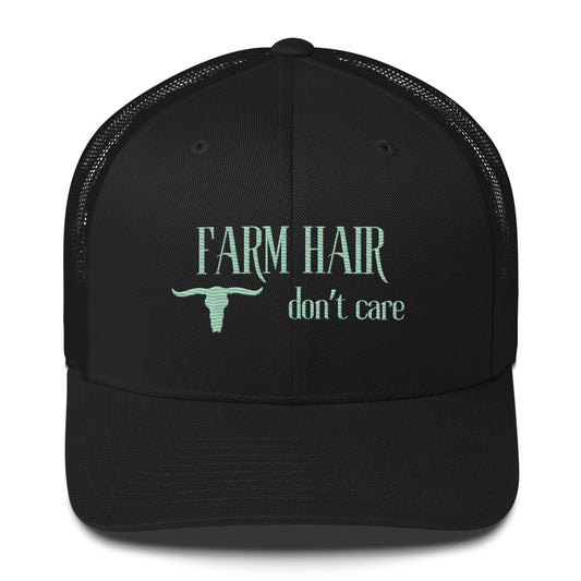 Farm Hair Don't Care Trucker Cap