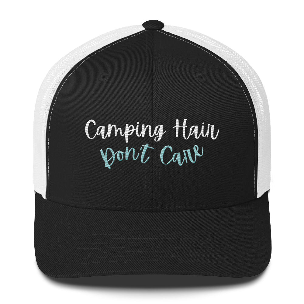 Camping Hair Don't Care Trucker Cap