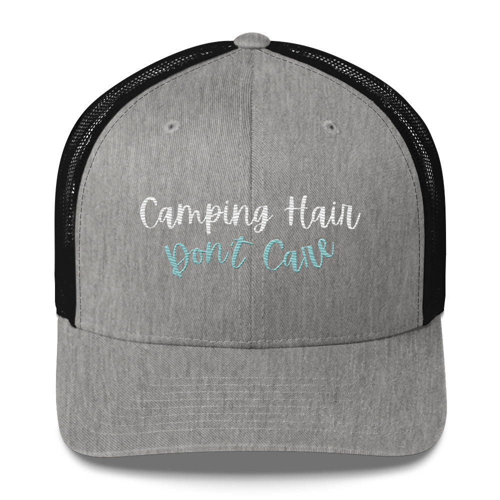 Camping Hair Don't Care Trucker Cap