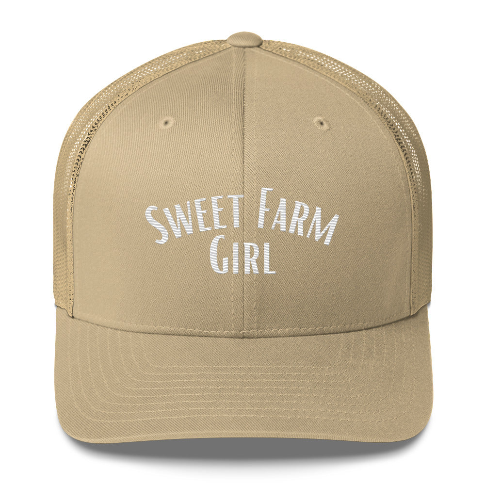 Sweet Farm Girl Trucker Cap