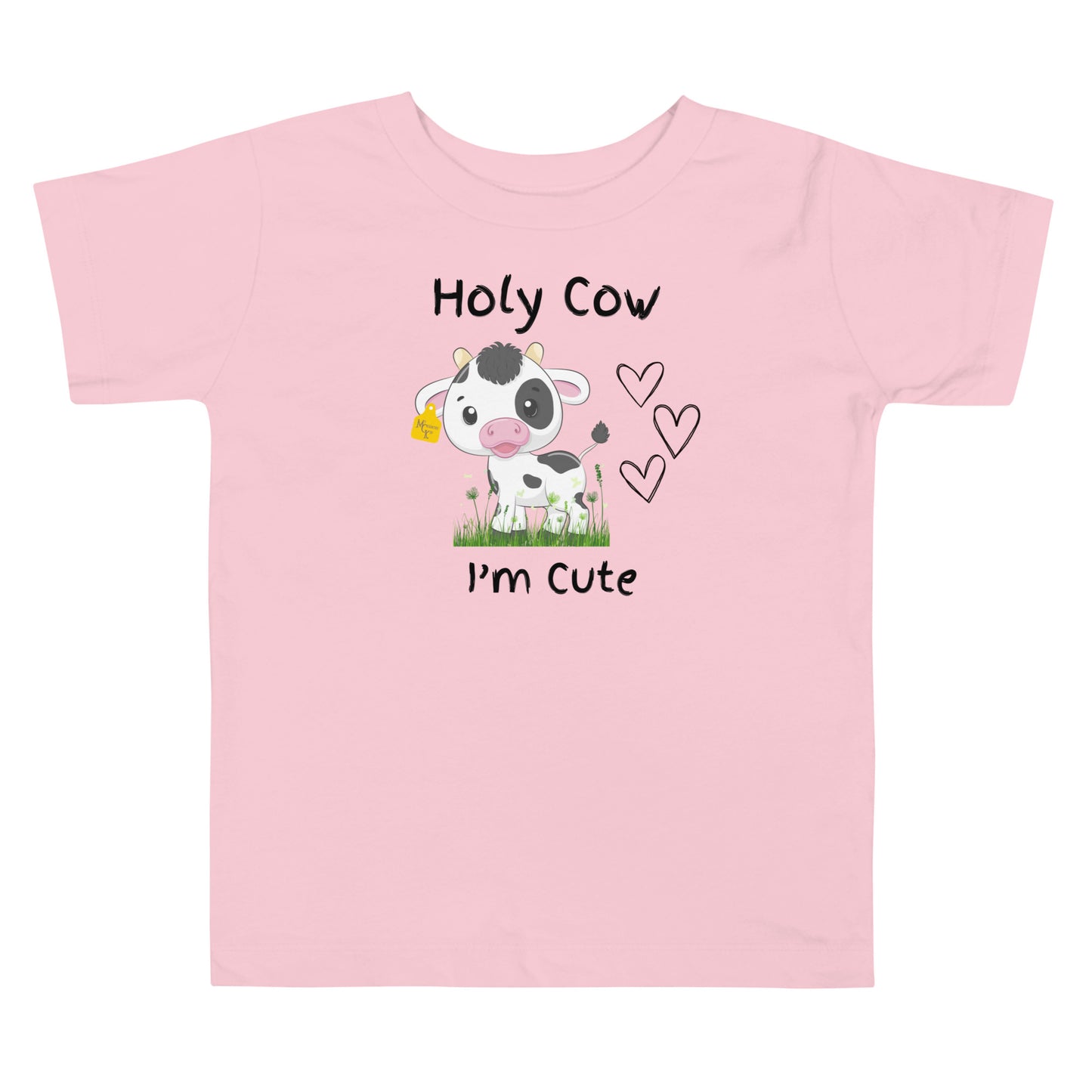 Holy Cow I'm Cute Toddler Short Sleeve Tee