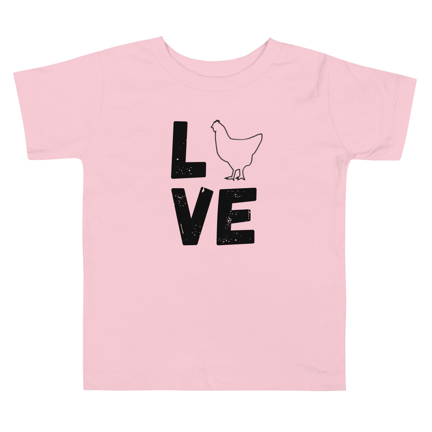 Chicken Love Toddler Short Sleeve Tee