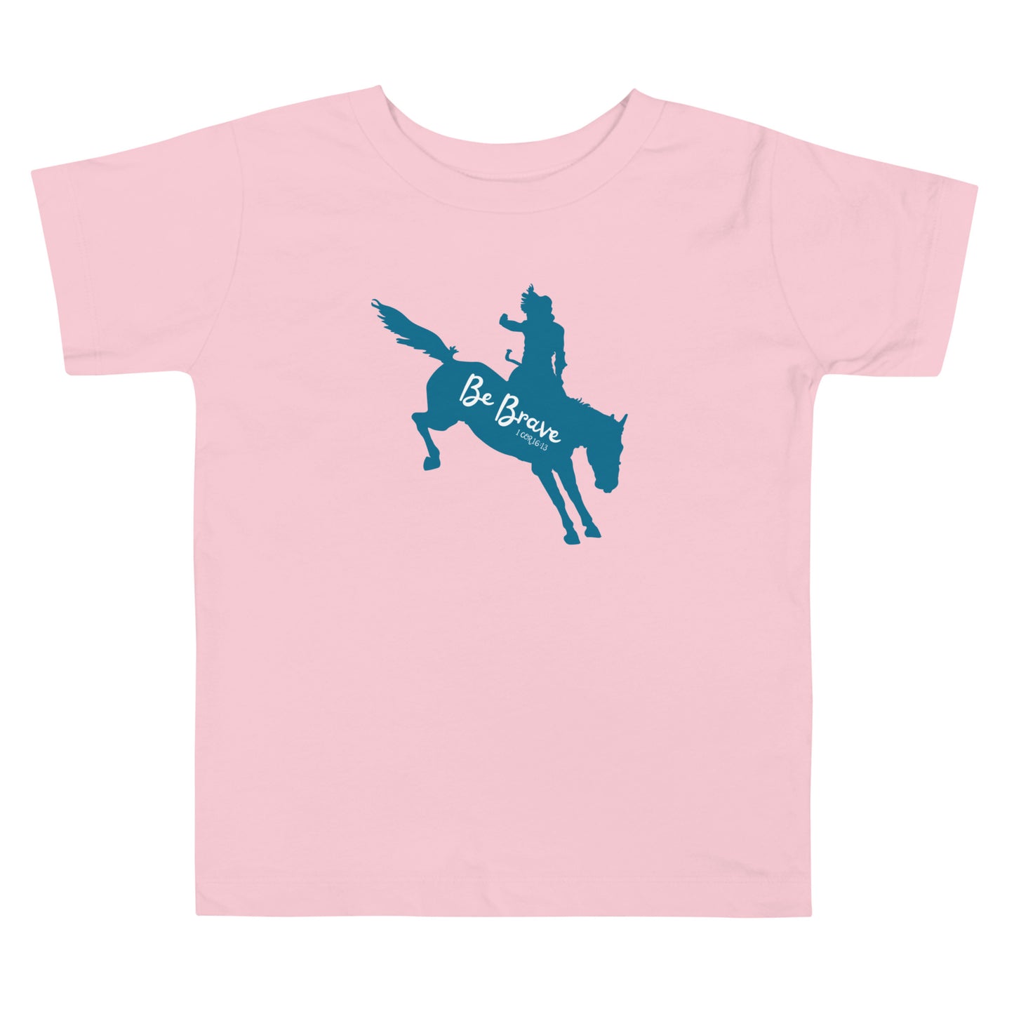 Be Brave Bucking Horse Toddler Short Sleeve Tee