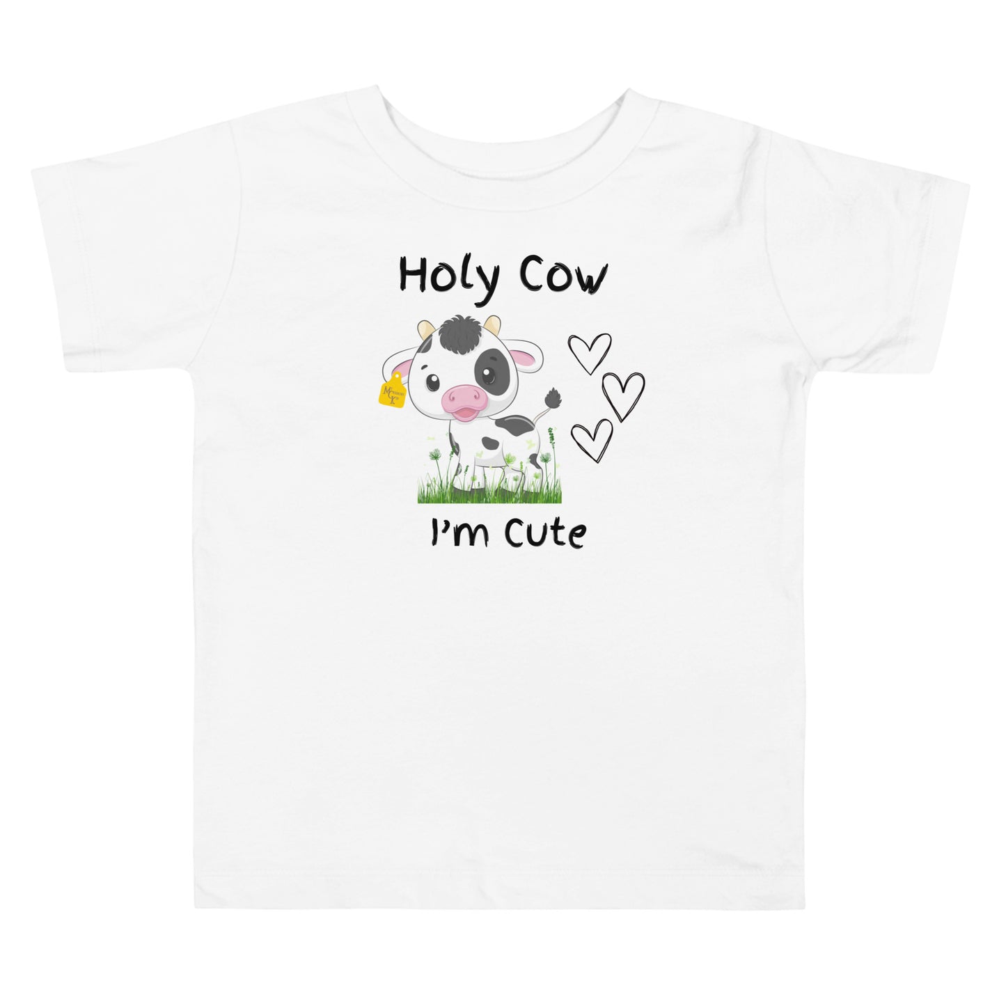 Holy Cow I'm Cute Toddler Short Sleeve Tee