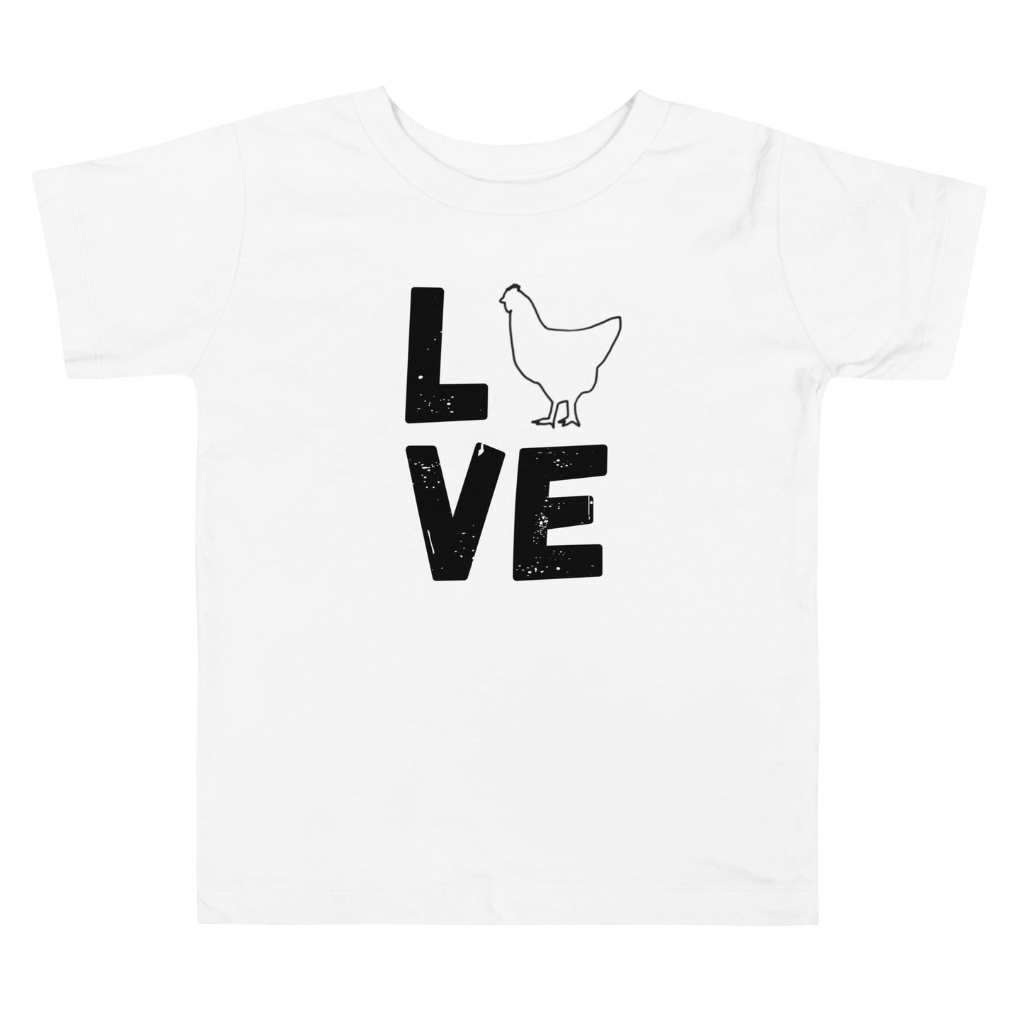 Chicken Love Toddler Short Sleeve Tee