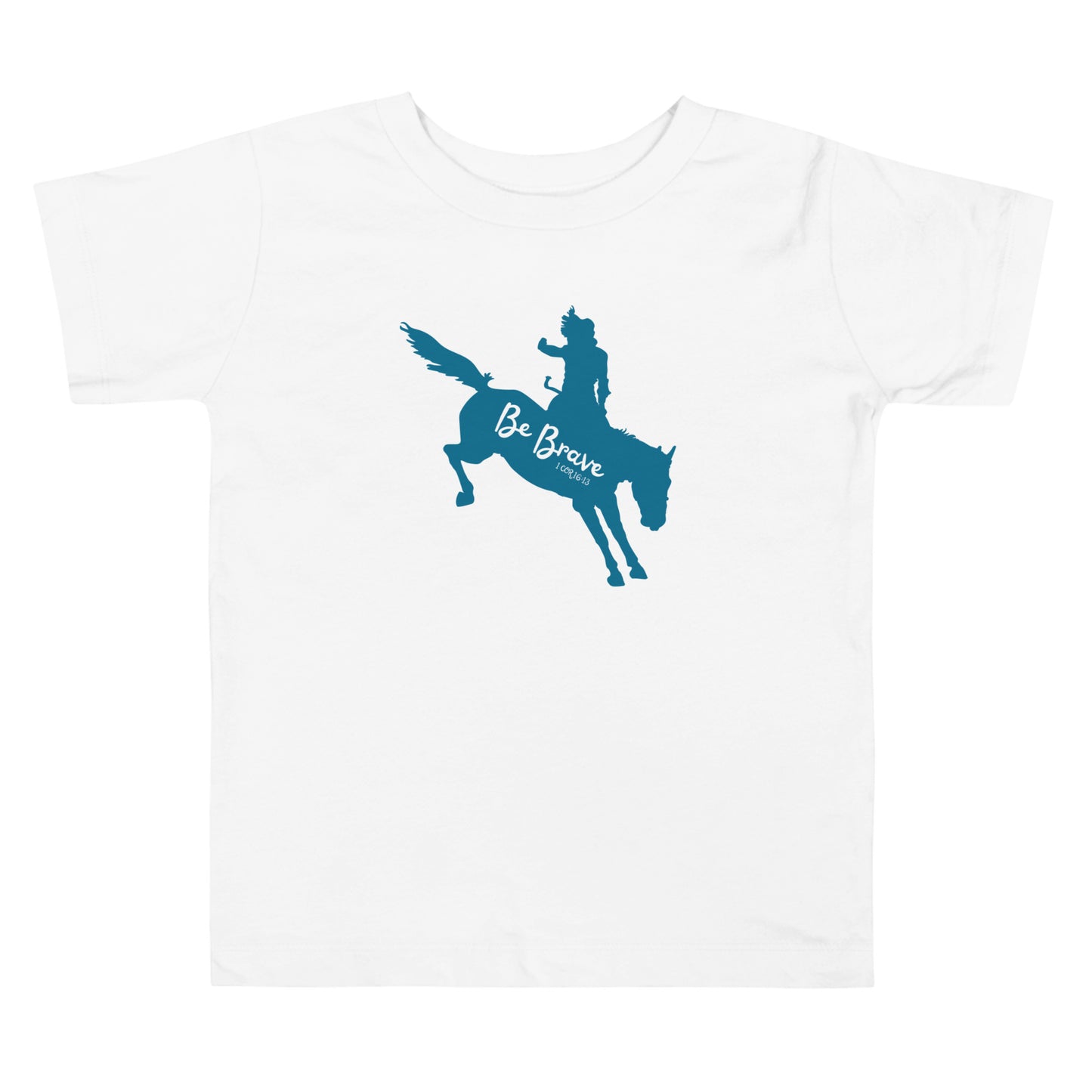 Be Brave Bucking Horse Toddler Short Sleeve Tee