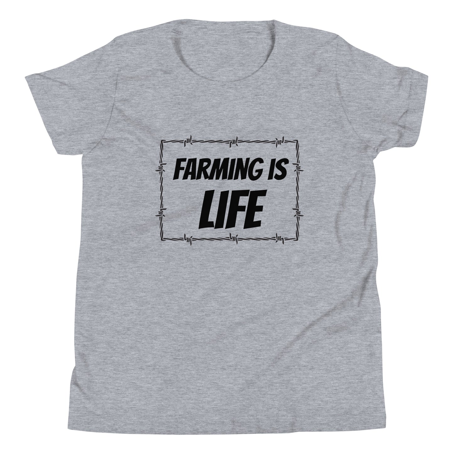 Farming is Life Youth Short Sleeve T-Shirt