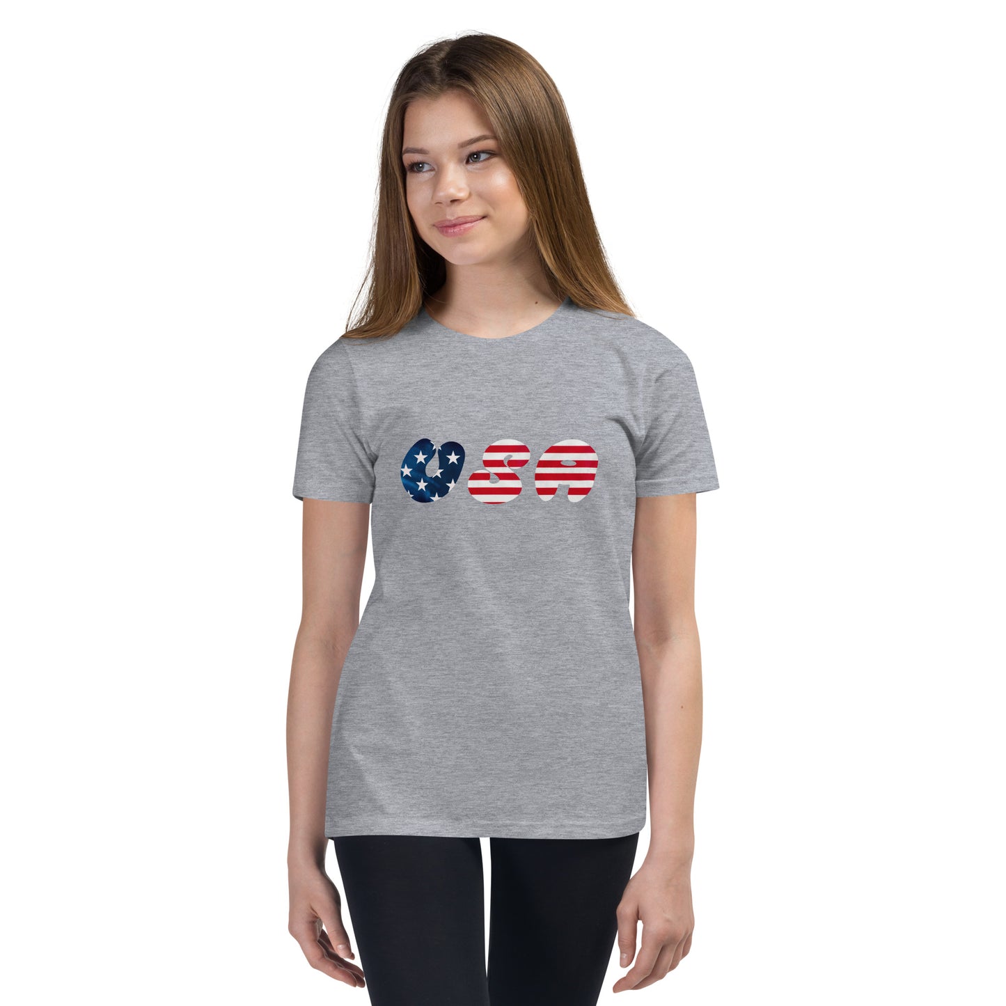 USA American Flag Youth Short Sleeve T-Shirt