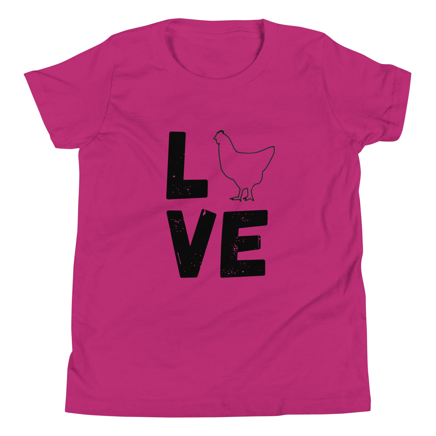 Love Chickens Youth Short Sleeve T-Shirt