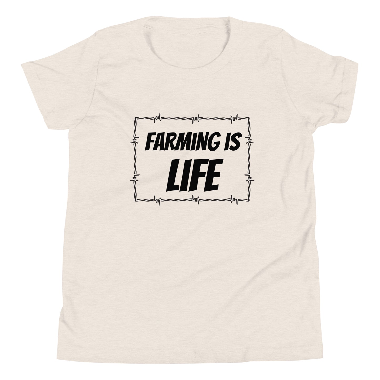 Farming is Life Youth Short Sleeve T-Shirt