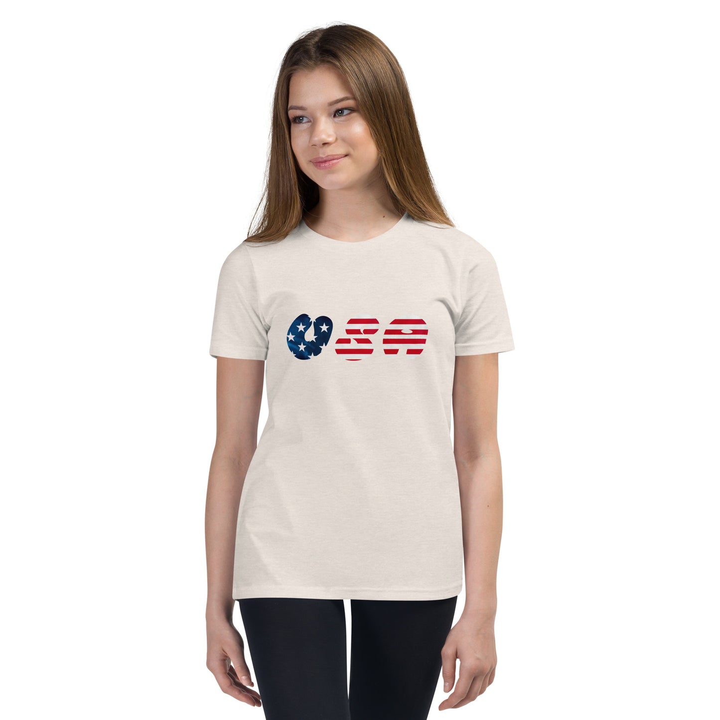 USA American Flag Youth Short Sleeve T-Shirt