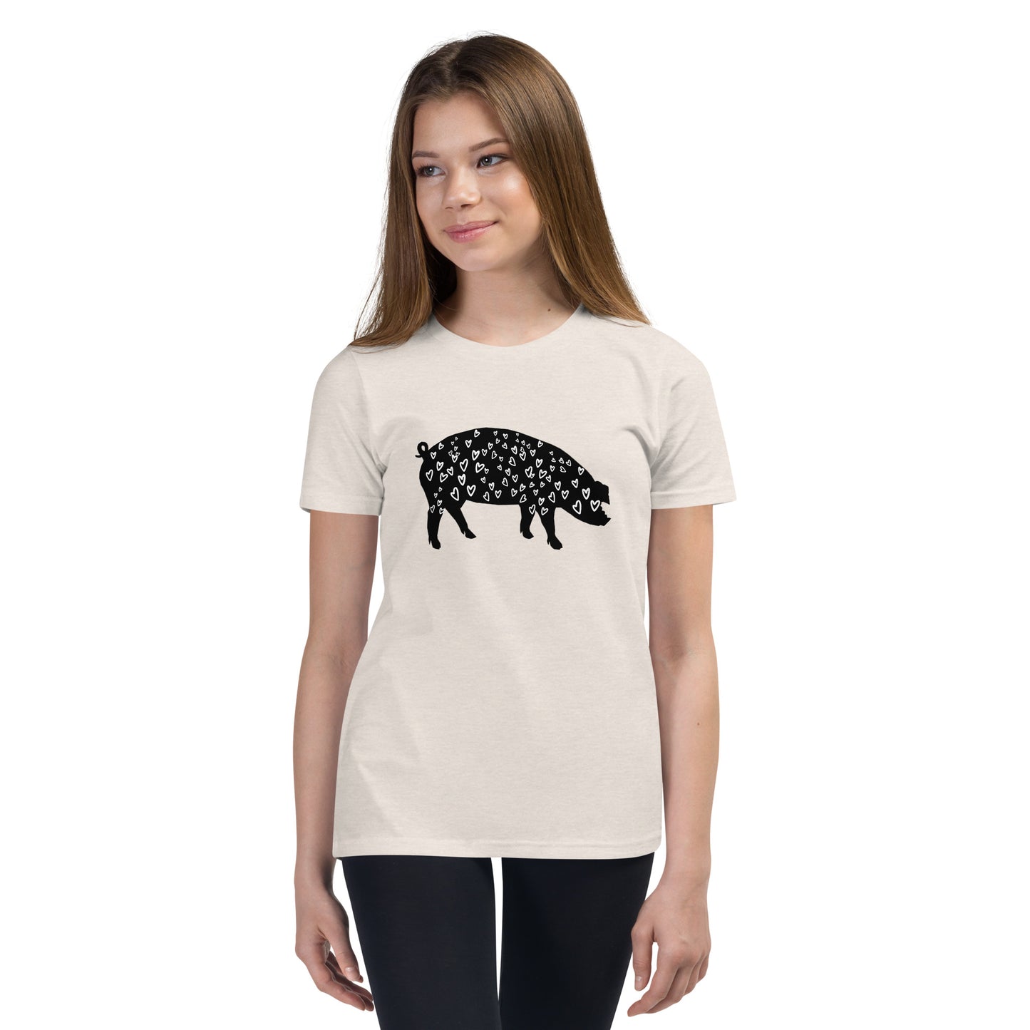 Love Pigs Youth Short Sleeve T-Shirt