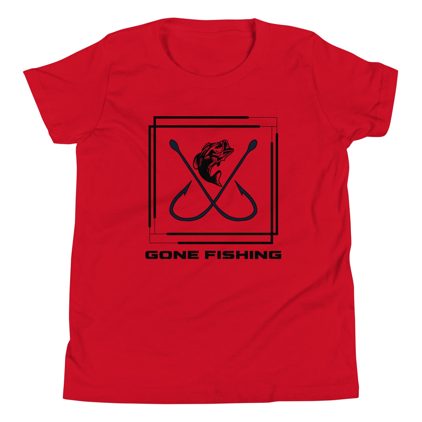 Gone Fishing Youth Short Sleeve T-Shirt