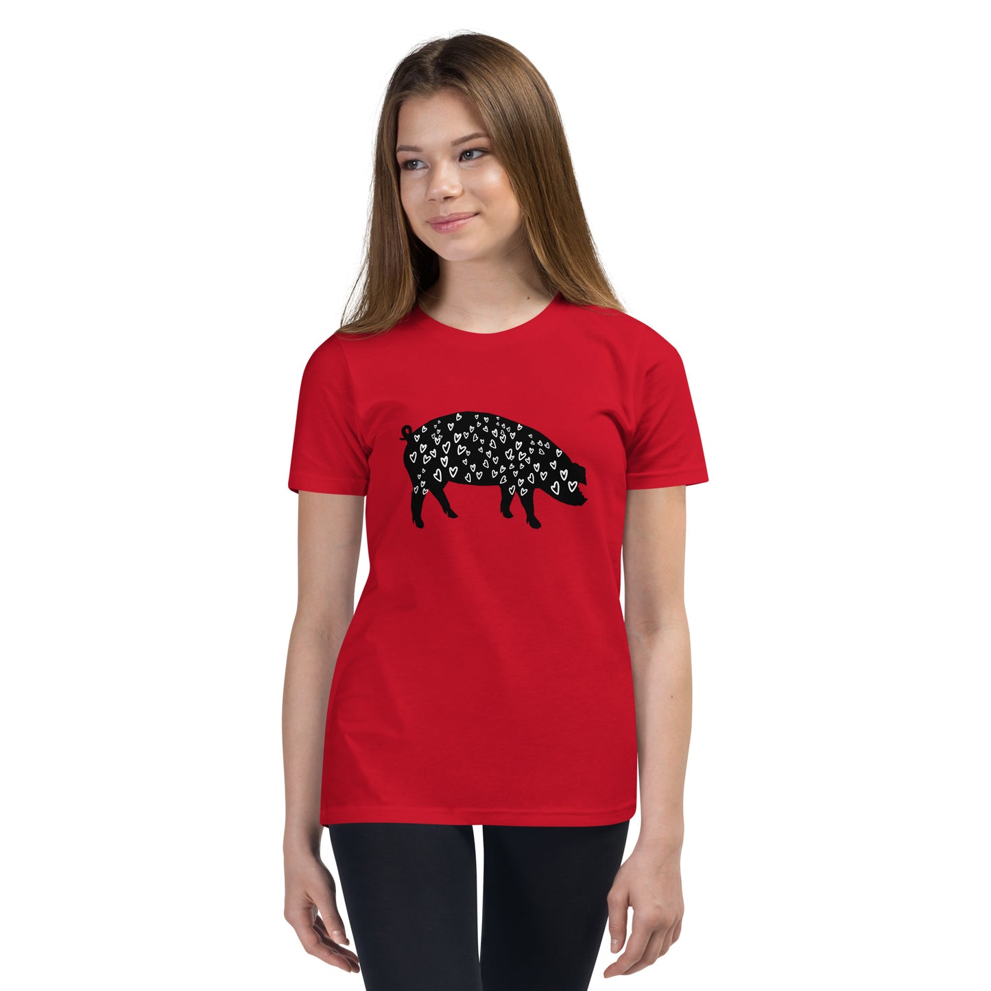 Love Pigs Youth Short Sleeve T-Shirt