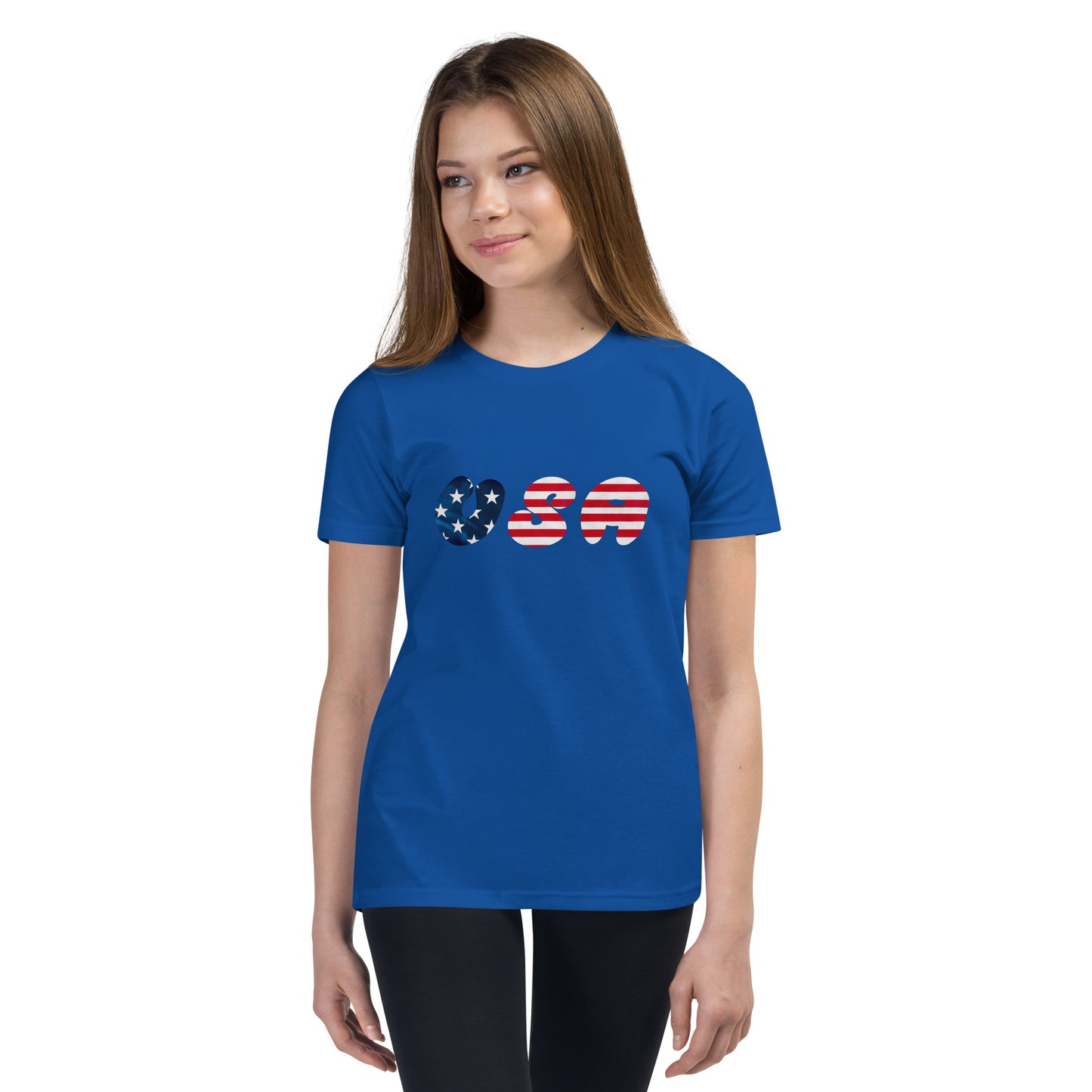 USA American Flag Youth Short Sleeve T-Shirt